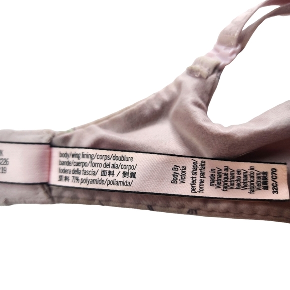 Victoria's Secret Perfect Shape Floral Size 32C Pink - Picture 3 of 5